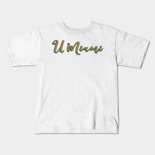 UMiami Sticker Kids T-Shirt